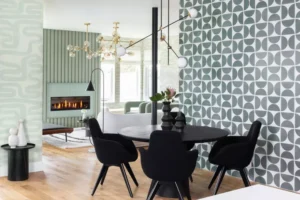 Incorporer des éléments graphiques dans un salon salle à manger de 20m2 
